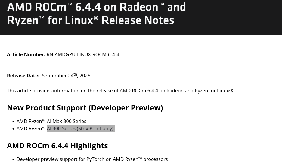 ROCm 6.4.4 Release Notes